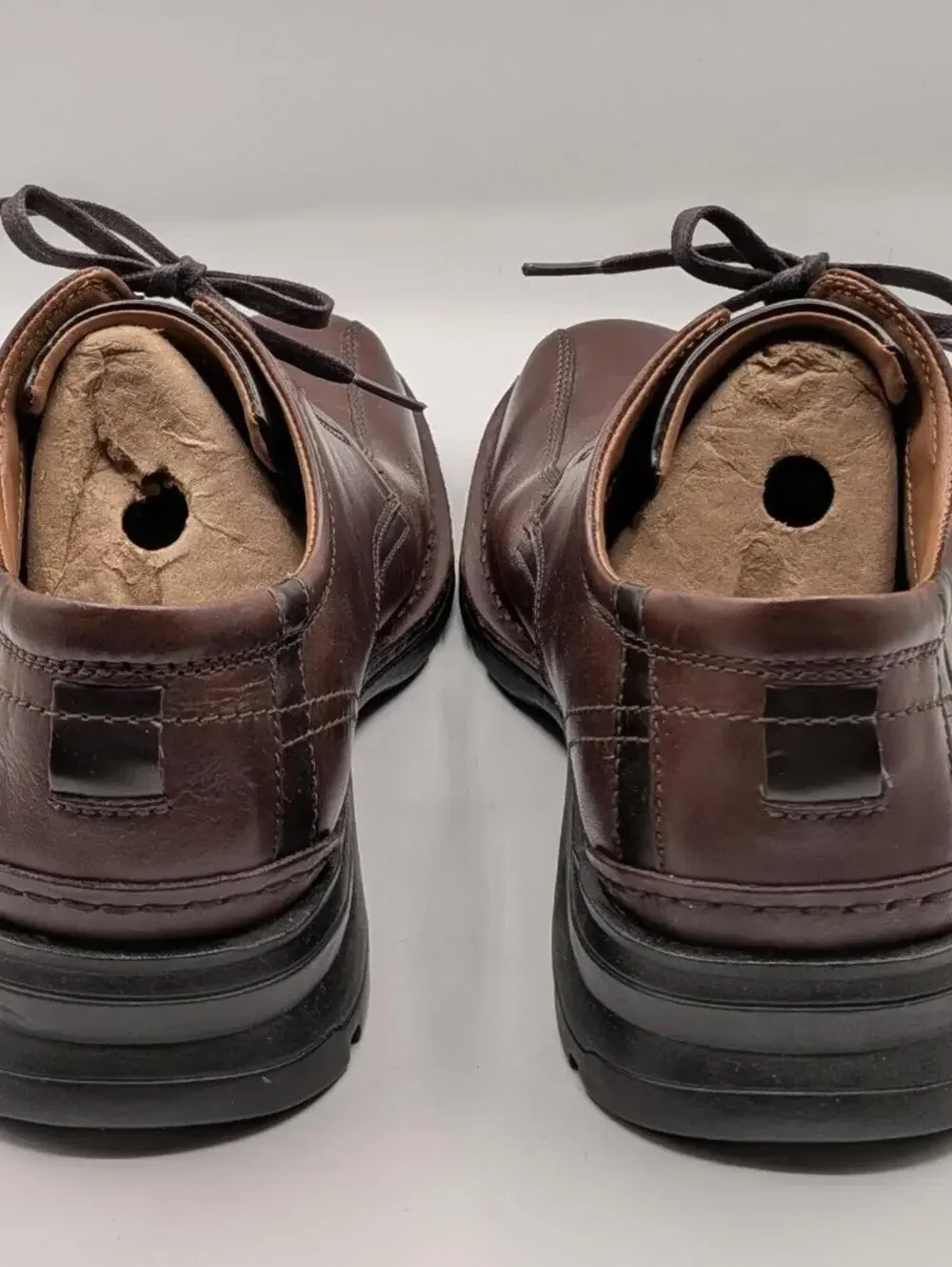 Bostonian Size 11M Chestnut Leather Narrate Walk Oxford Lace Up Dress Shoes